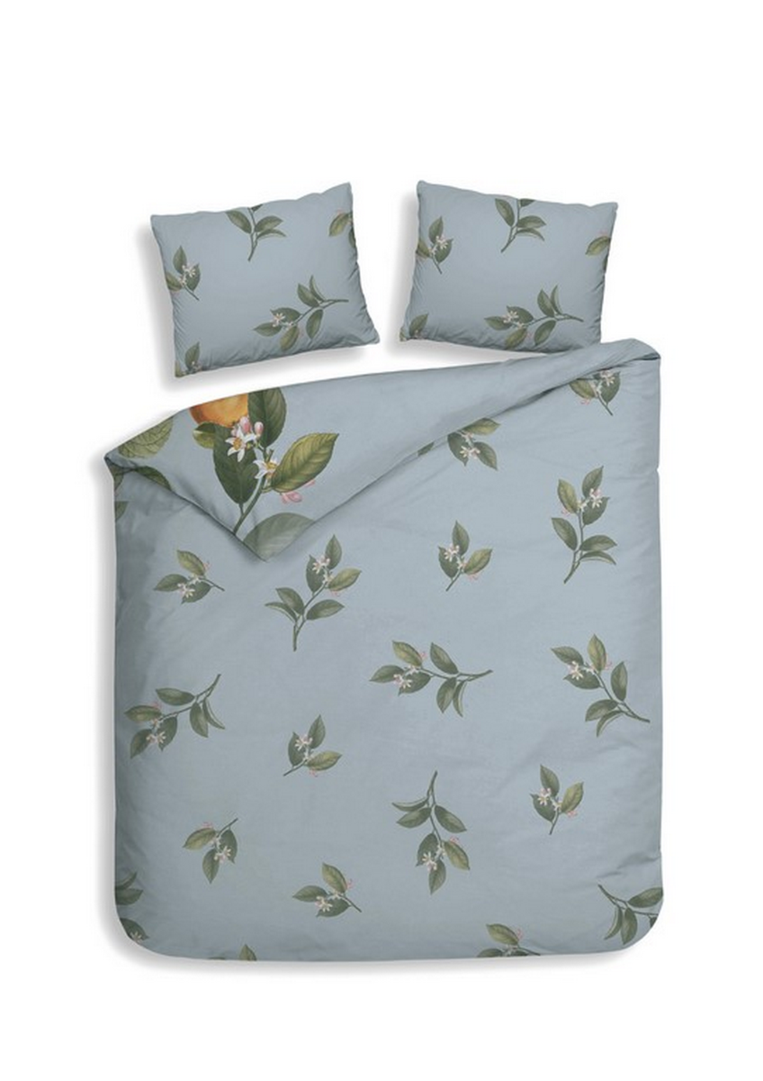 Heckett Lane Dekbedovertrek Katoen Satijn Palmira - blue