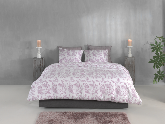 Zo Home Dekbedovertrek Perkal katoen Indiano - lilac pink