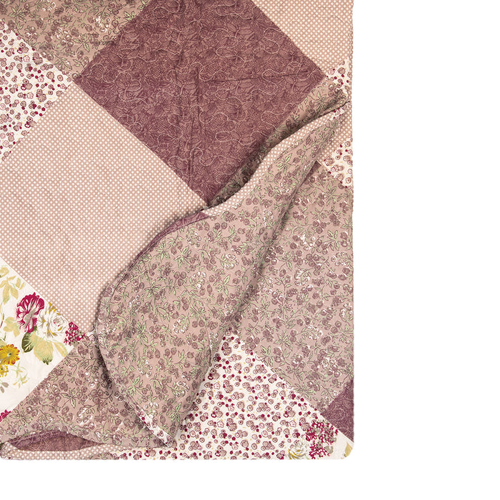 Clayre & Eef Bedsprei 230x250 cm Paars Polyester Sprei