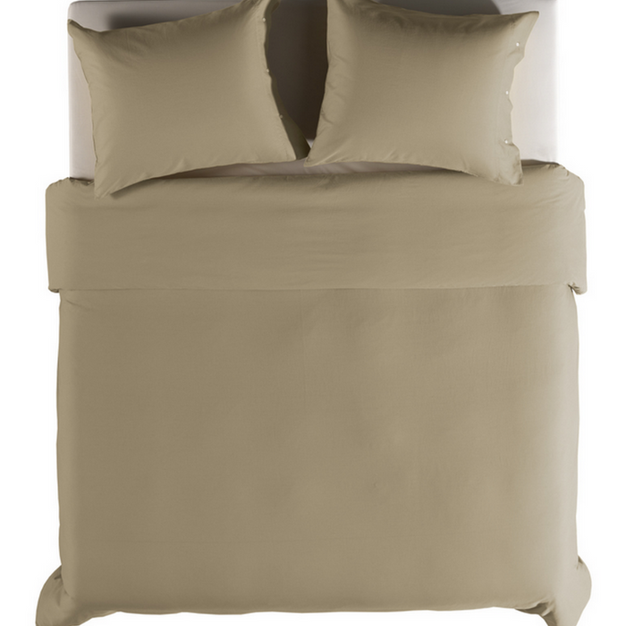 Yellow Dekbedovertrek Katoen Cialda - pale khaki