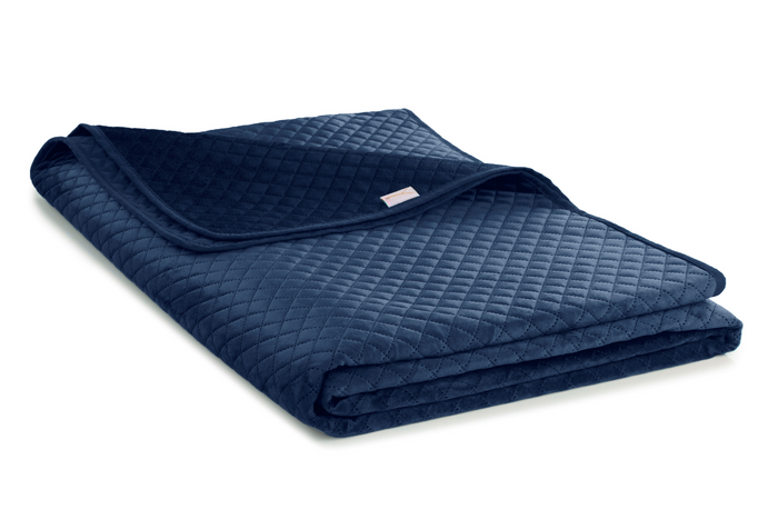 Yellow Bedsprei Victoria - navy blue