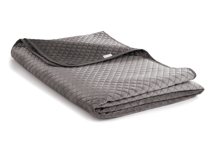 Yellow Bedsprei Victoria - classic anthracite