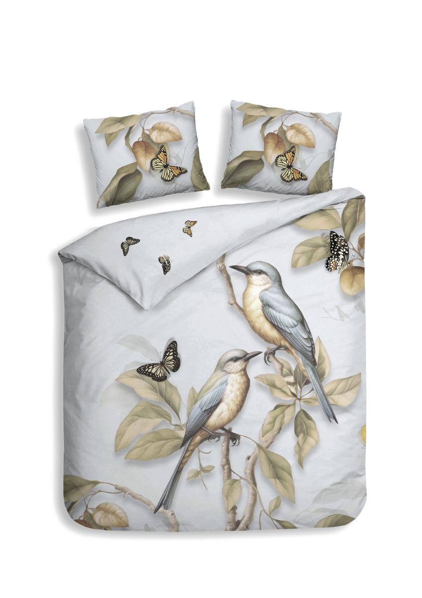 Heckett Lane Dekbedovertrek Katoen Satijn Daina - light blue