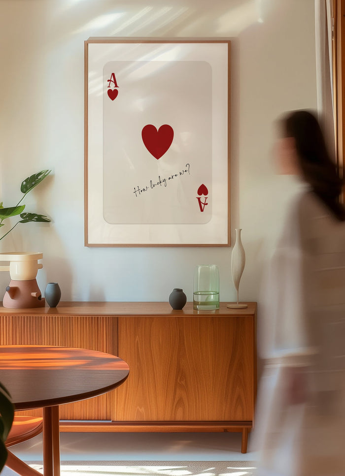 Wallified - How Lucky Are We - Ace of Hearts Poster - Wallified -
