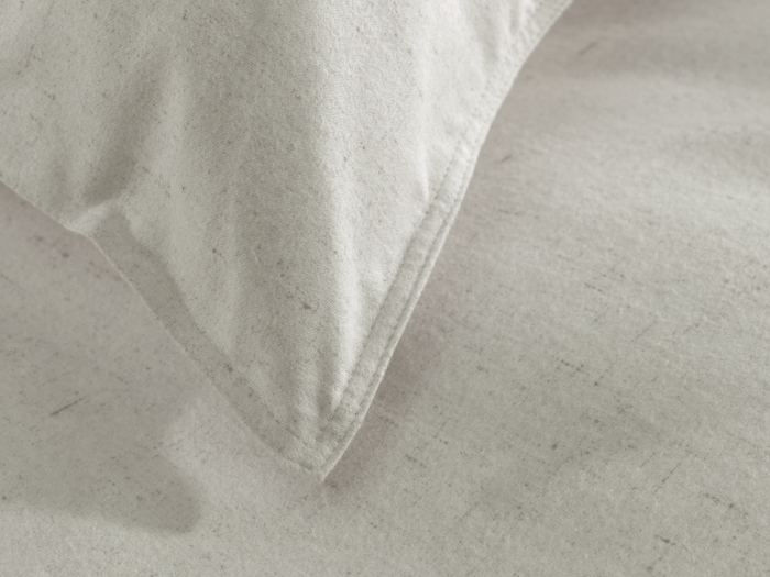 Heckett Lane Dekbedovertrek Flanel Franela - desert sand