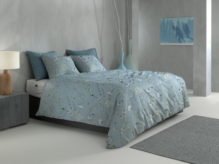 Zo Home Dekbedovertrek Katoen Margherita - blue