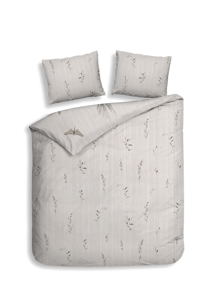 Heckett Lane Dekbedovertrek Katoen Satijn Elvira - natural