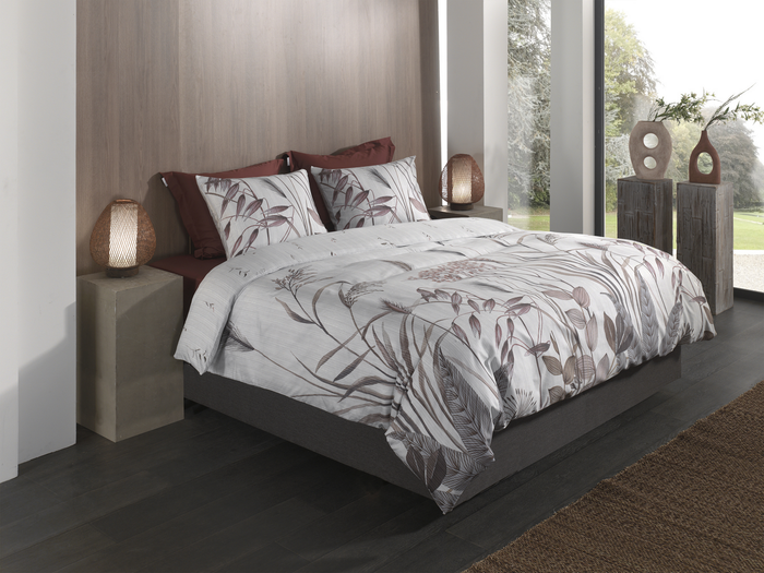 Heckett Lane Dekbedovertrek Katoen Satijn Elvira - natural