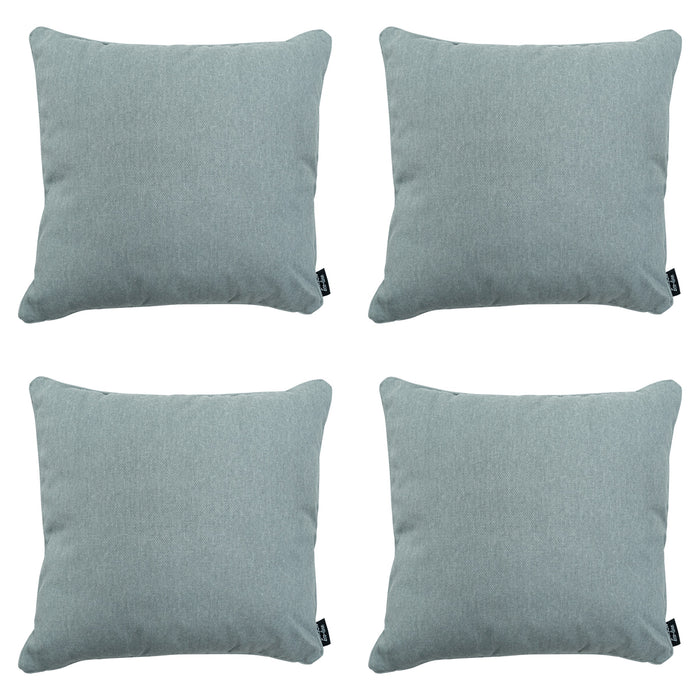 Madison -  Sierkussen Silver canvas eco+ - Ca. 50x50 cm - Set van 4