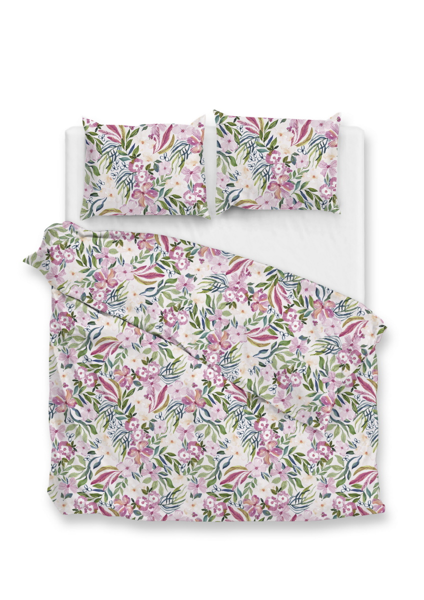 Zo Home Dekbedovertrek Katoen Satijn Evita - multi