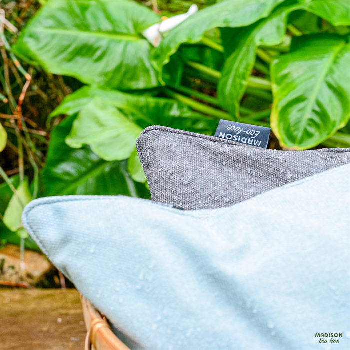 Madison -  Sierkussen Silver canvas eco+ - Ca. 50x50 cm - Set van 4