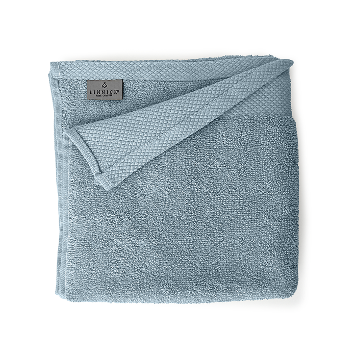 LINNICK Diamond Badstof Handdoek 50x100cm - denim - set van 10