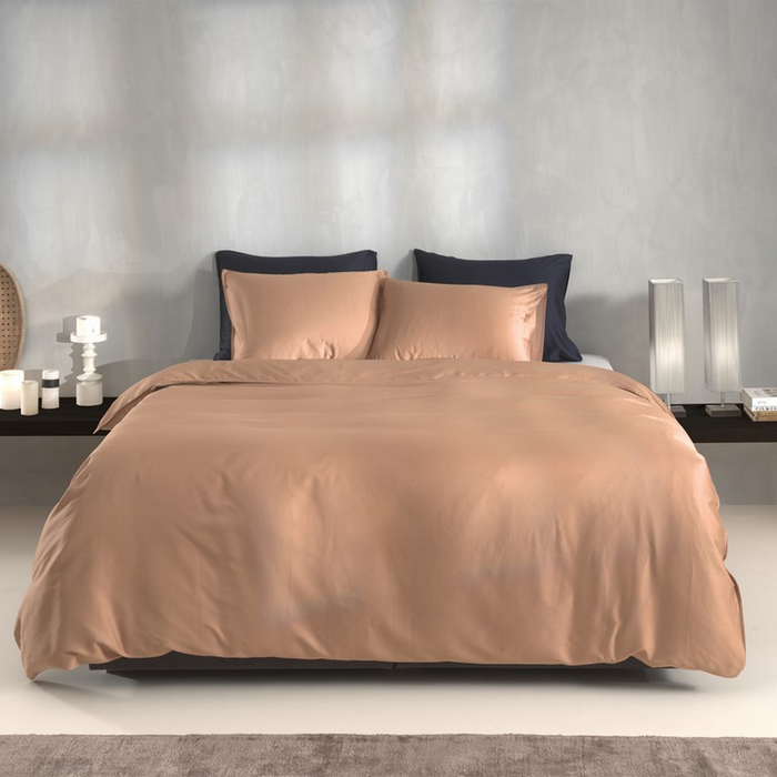 Zo Home Dekbedovertrek Katoen Percalle - cream tan