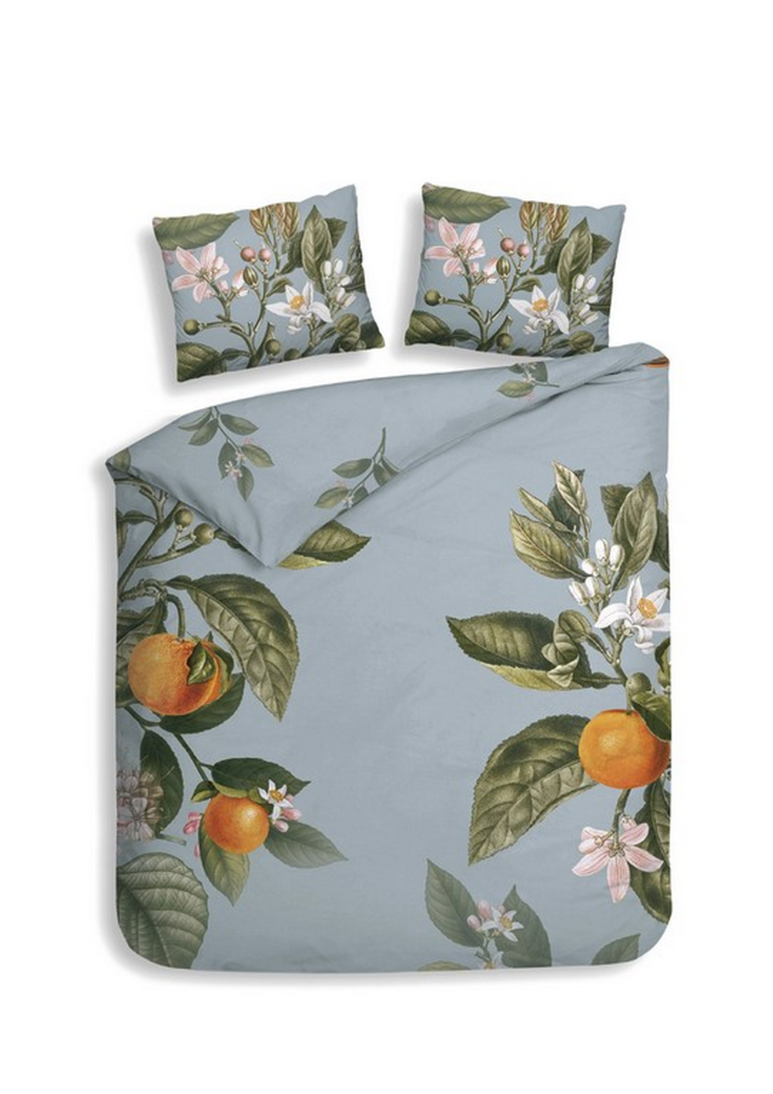 Heckett Lane Dekbedovertrek Katoen Satijn Palmira - blue