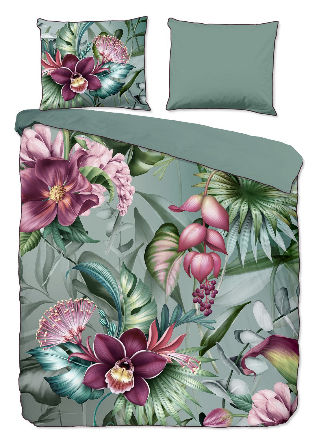 Descanso Dekbedovertrek Biologische Katoen Satijn Allison - multi