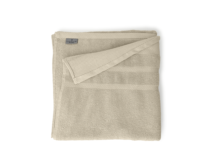 LINNICKBadstof Badlaken  Katoen 70x140cm - sand - set van 4