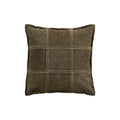 PTMD Cobie Green Suede Leather Cushion Square S