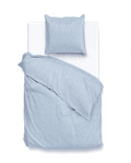 Zo Home Dekbedovertrek Katoen Lino Linnen Look - sky blue