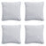 Madison -  Sierkussen Panama light grey - Ca. 60x60 cm - Set van 4