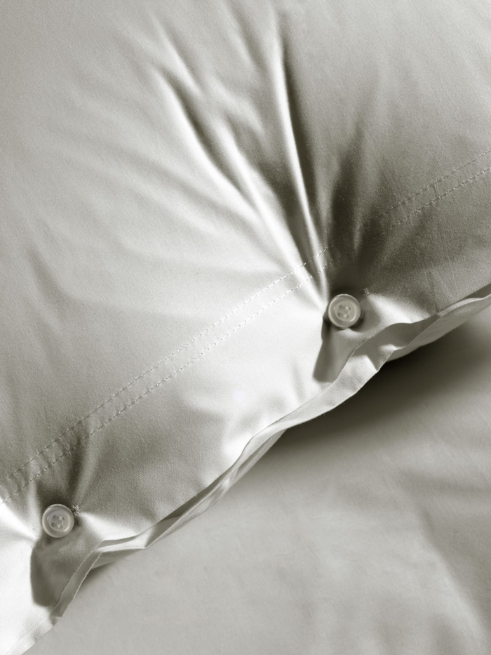 Yellow Dekbedovertrek Percale tender grey