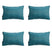 Madison -  Sierkussen Panama sea blue - Ca. 40x60 cm - Set van 4