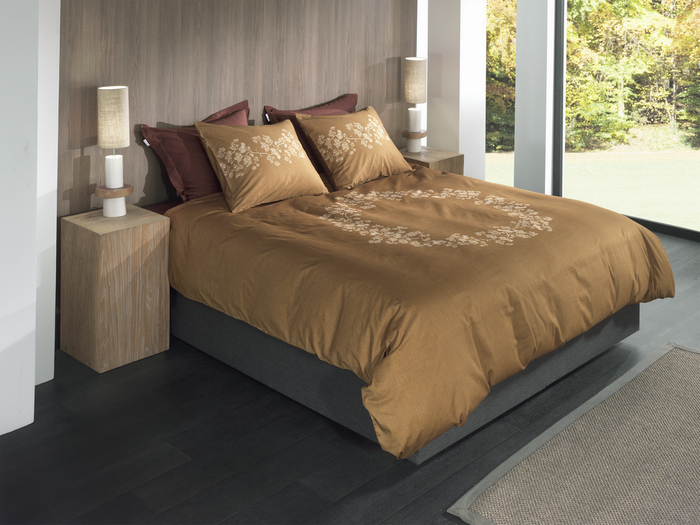 Heckett Lane Dekbedovertrek Katoen Twill Haruto - yellow