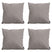 Madison -  Sierkussen Panama taupe - Ca. 45x45 cm - Set van 4