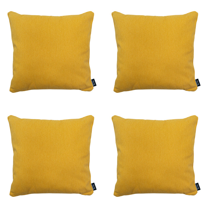 Madison -  Sierkussen Gold canvas eco+ - Ca. 50x50 cm - Set van 4