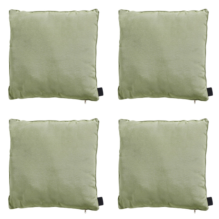 Madison -  Sierkussen Panama sage - Ca. 45x45 cm - Set van 4