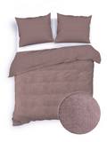 Zo Home Dekbedovertrek Katoen Velluto a Coste - blush rose