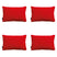 Madison -  Sierkussen Panama red - Ca. 40x60 cm - Set van 4