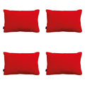Madison -  Sierkussen Panama red - Ca. 40x60 cm - Set van 4