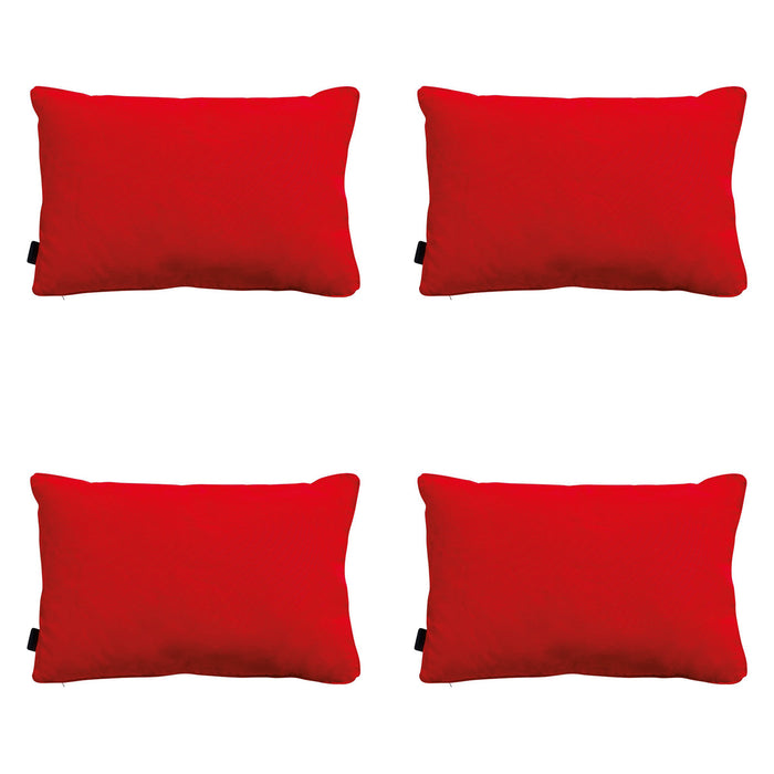 Madison -  Sierkussen Panama red - Ca. 40x60 cm - Set van 4