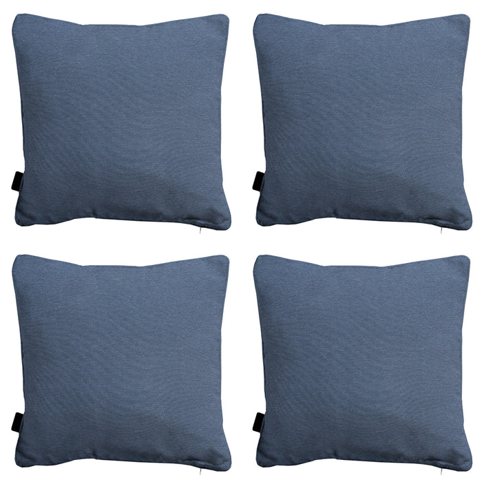 Madison -  Sierkussen Panama safier blue - Ca. 45x45 cm - Set van 4