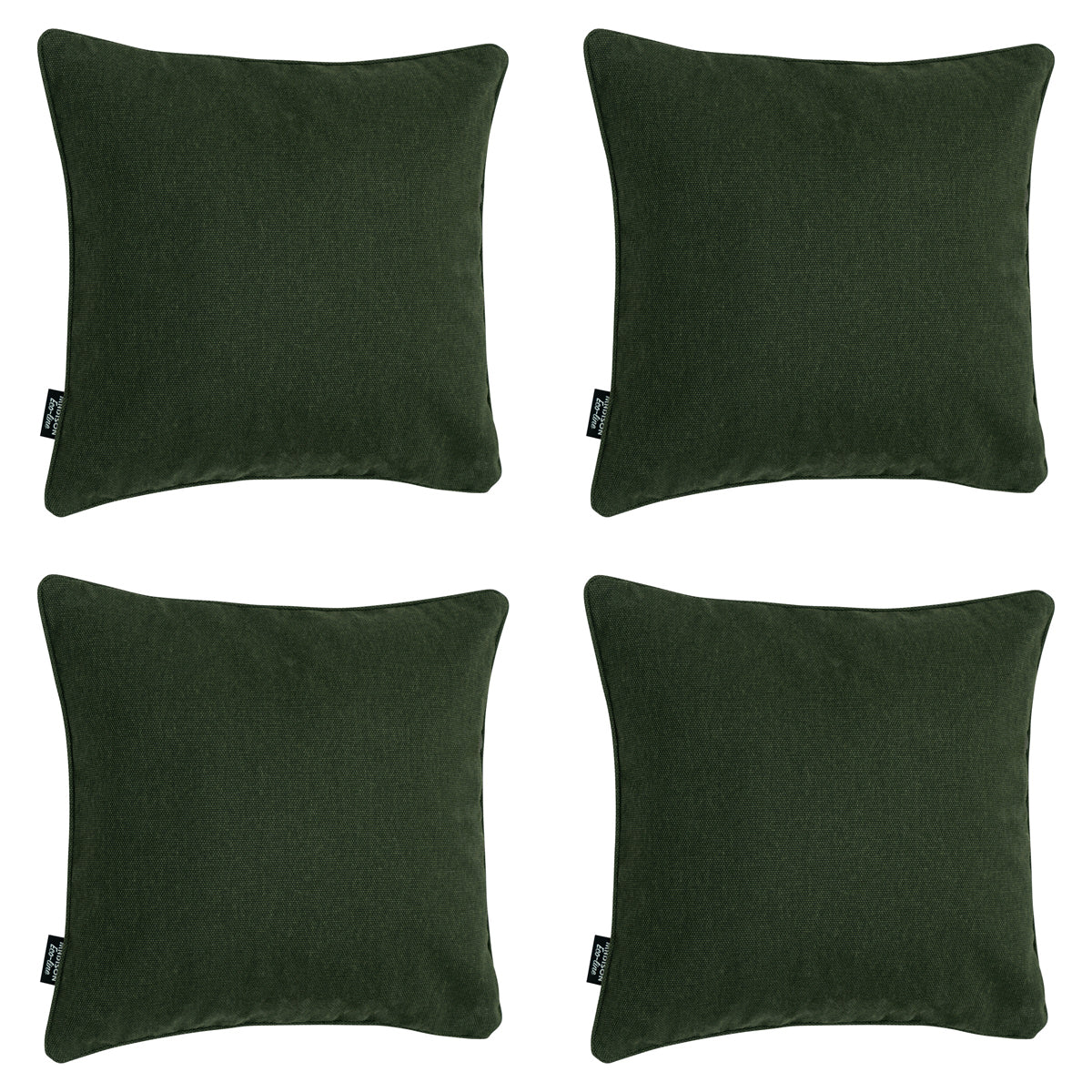 Madison -  Sierkussen Green canvas eco+ - Ca. 50x50 cm - Set van 4