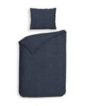 Heckett Lane Dekbedovertrek Flanel Franela - dark blue