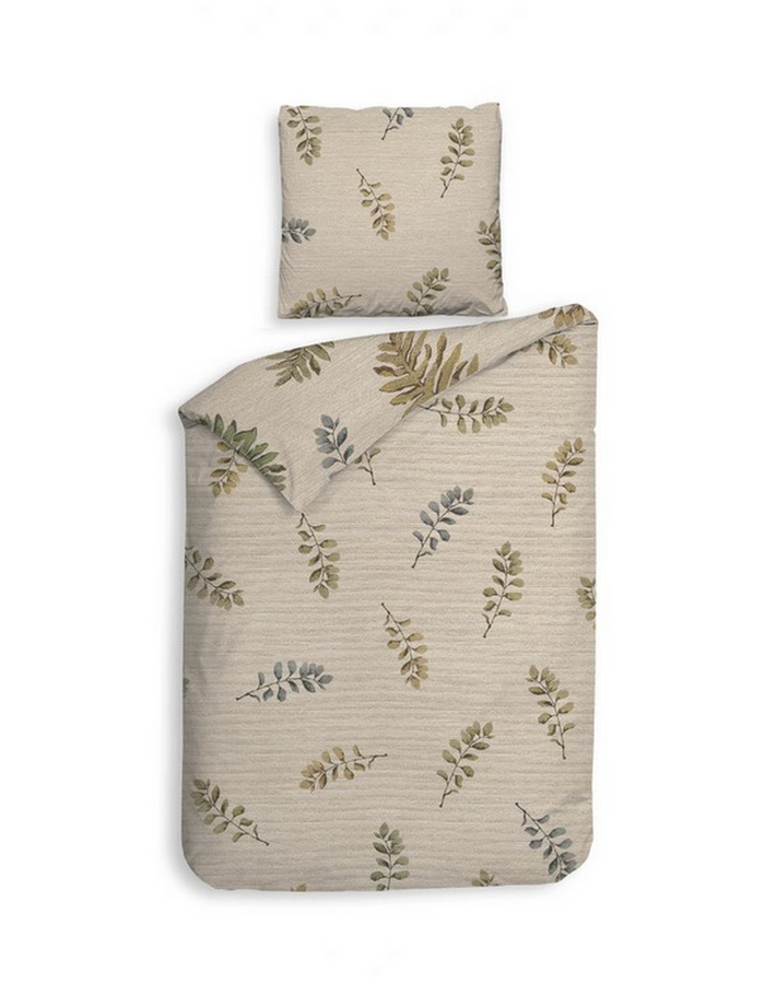 Heckett Lane Dekbedovertrek Katoen Twill Listi - natural