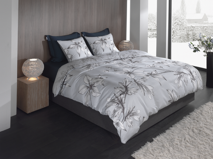 Heckett Lane Dekbedovertrek Katoen Satijn Ketill - grey