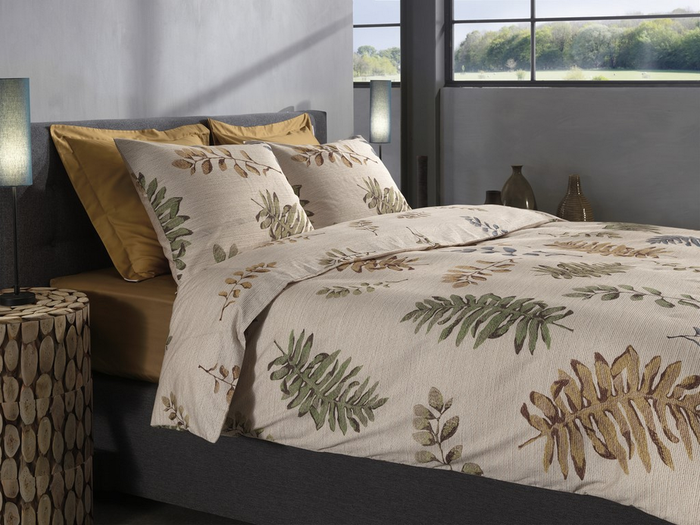 Heckett Lane Dekbedovertrek Katoen Twill Listi - natural