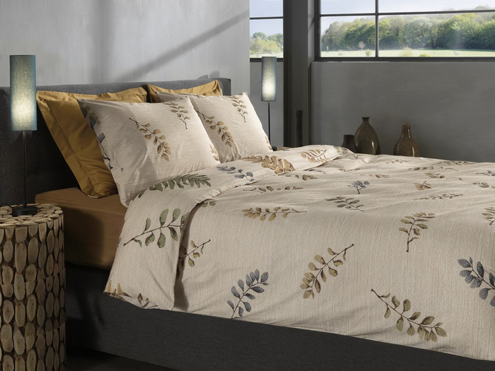 Heckett Lane Dekbedovertrek Katoen Twill Listi - natural