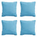 Madison -  Sierkussen Panama aqua - Ca. 60x60 cm - Set van 4