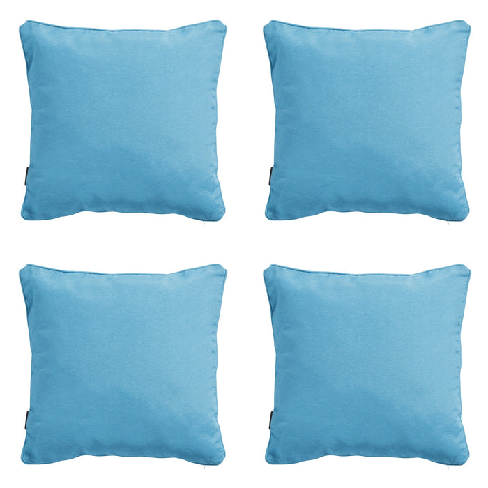 Madison -  Sierkussen Panama aqua - Ca. 60x60 cm - Set van 4