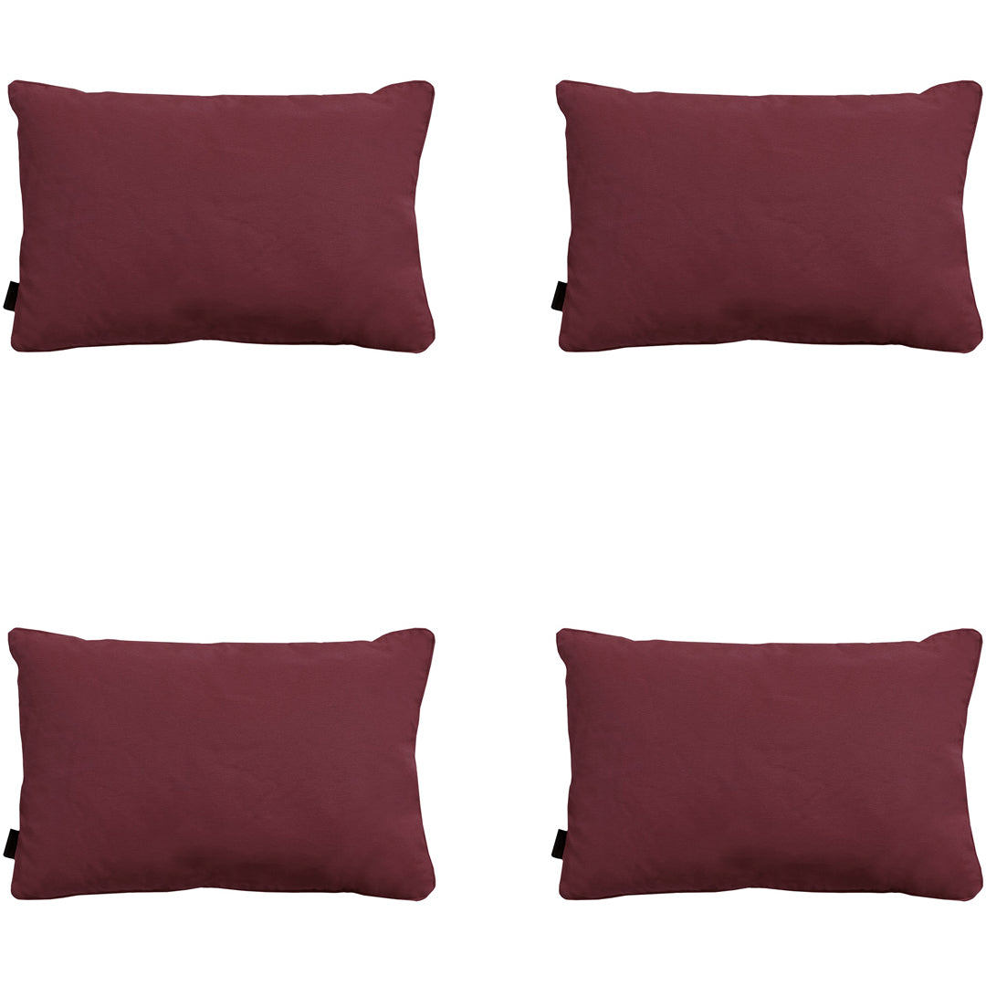 Madison -  Sierkussen Panama bordeaux - Ca. 40x60 cm - Set van 4