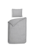 Heckett Lane Dekbedovertrek Flanel Spina - light grey