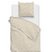 Zo Home Dekbedovertrek Perkal Katoen Floreala - cool beige