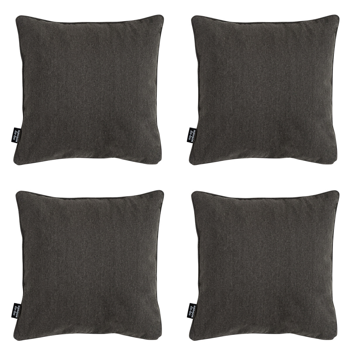 Madison -  Sierkussen Dark grey canvas eco+ - Ca. 50x50 cm - Set van 4