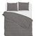 Zo Home Dekbedovertrek Flanella di Lino - dark grey