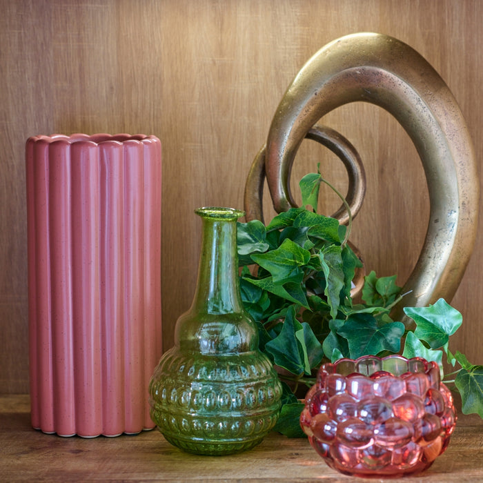 Vaas Ribbel S  - Keramiek - 12x25x12cm (BxHxD)