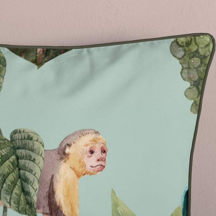 Descanso Dekbedovertrek Biologische Katoen Satijn Ignadi - green