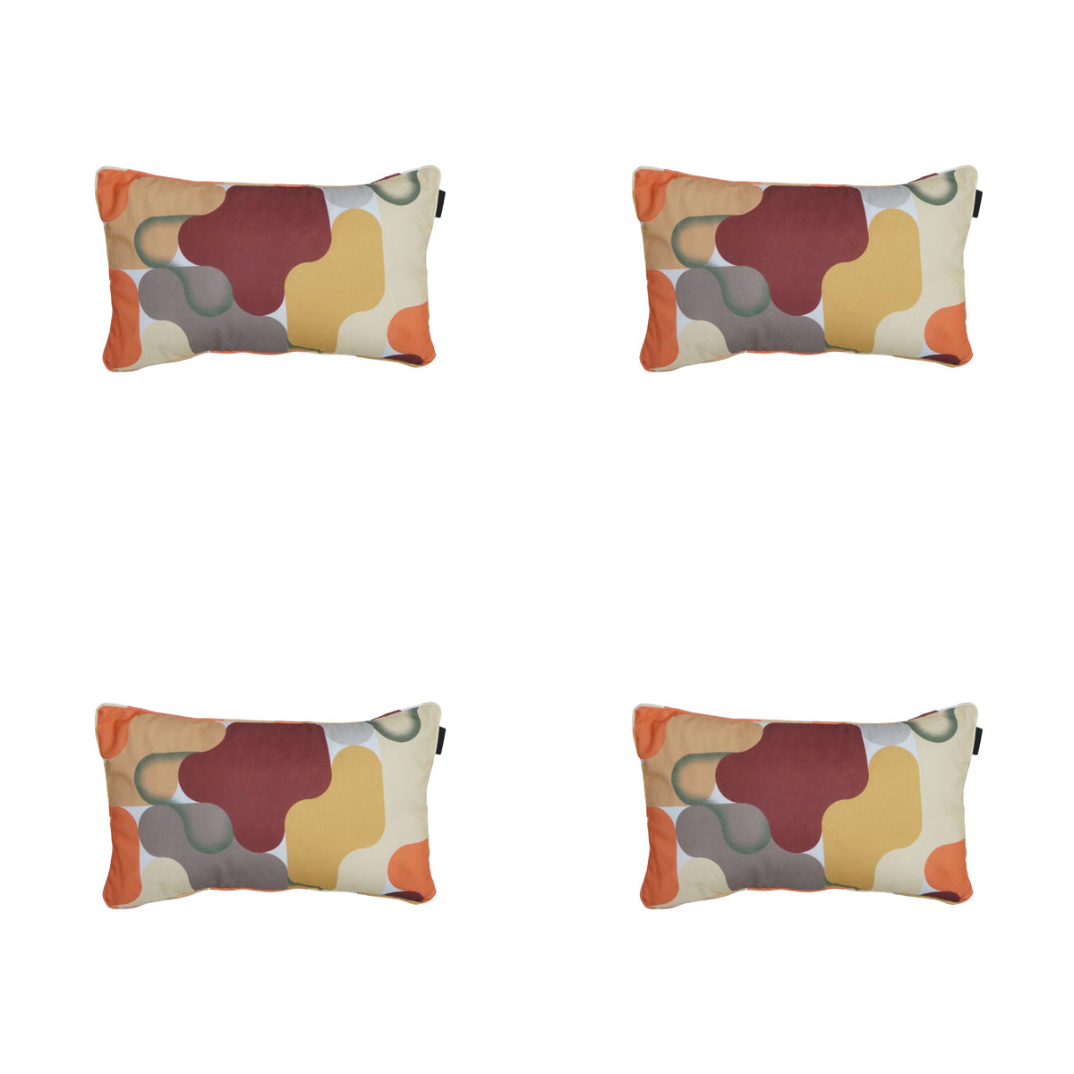 Madison -  Sierkussen Grafi bordo - Ca. 30x50 cm - Set van 4